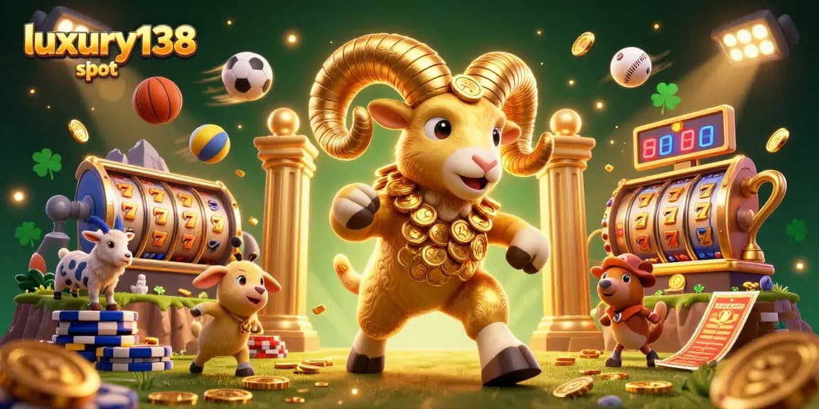 Engage with luxury138 slot for exciting wins featuring golden ram and dynamic elements.