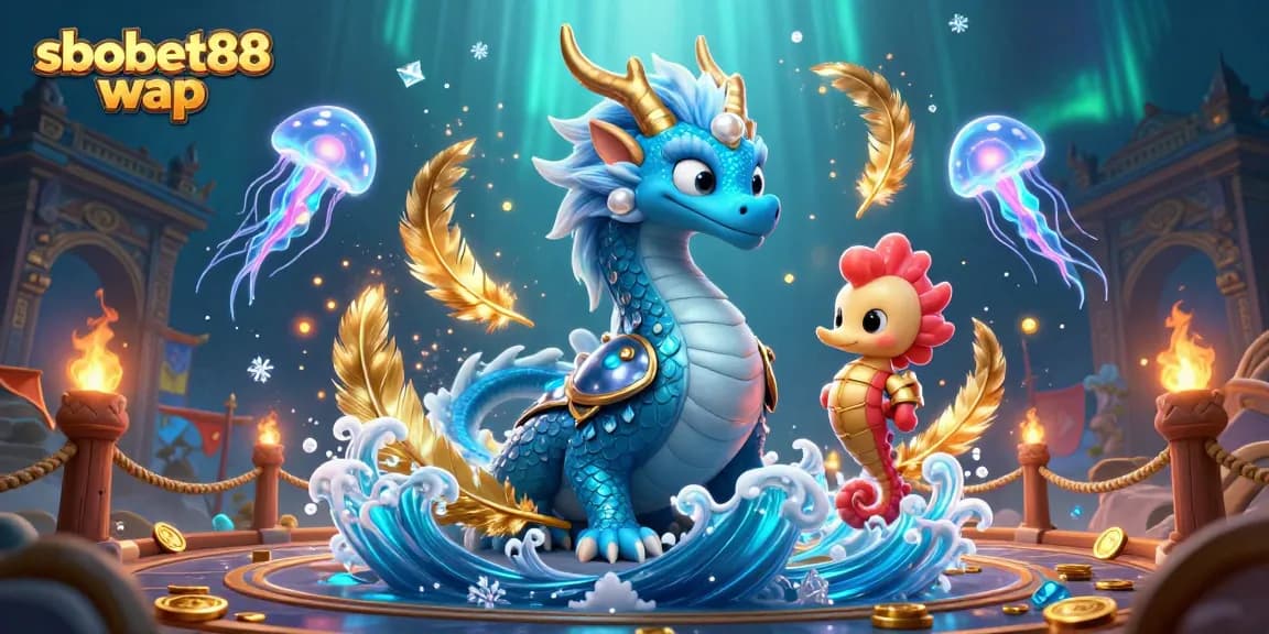 Experience sbobet88 wap action with vibrant aquatic characters in dynamic gambling scene.