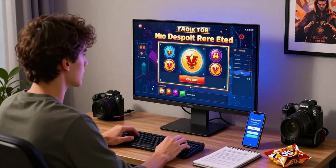 Engaging user experience at a slot game online with seamless deposit pulsa tanpa potongan options, showcasing a cozy gaming setup with snacks and a smartphone.