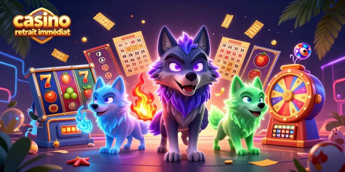 Retirez vos gains rapidement avec le casino retrait immédiat dans cette illustration captivante.