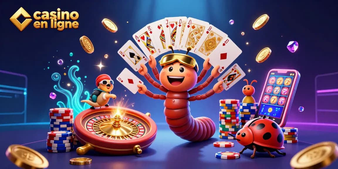 Jouez à des jeux passionnants au casino en ligne, découvrez des gains avec des cartes et des jetons.