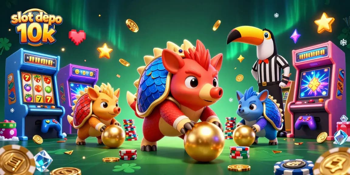 Experience thrilling action in slot depo 10k with vibrant pangolins and sparkling jackpots.