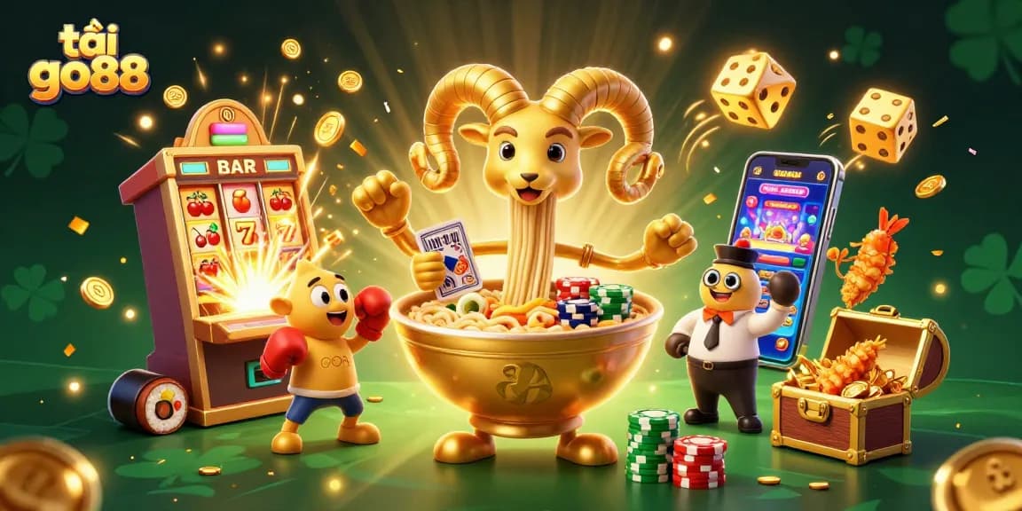 Experience thrilling casino action with tải go88 in this vibrant 3D gaming illustration featuring dynamic characters.