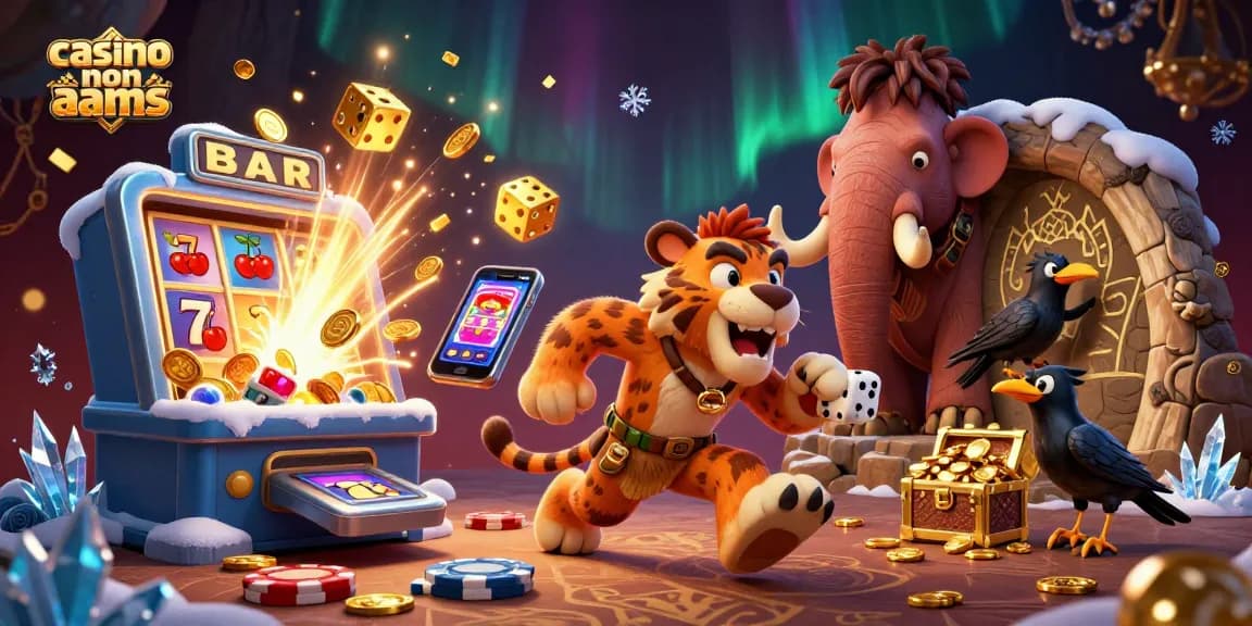 Giocando nei migliori casino non AAMS, un duetto di cavernicoli e tigri con slot machine e giochi di carte