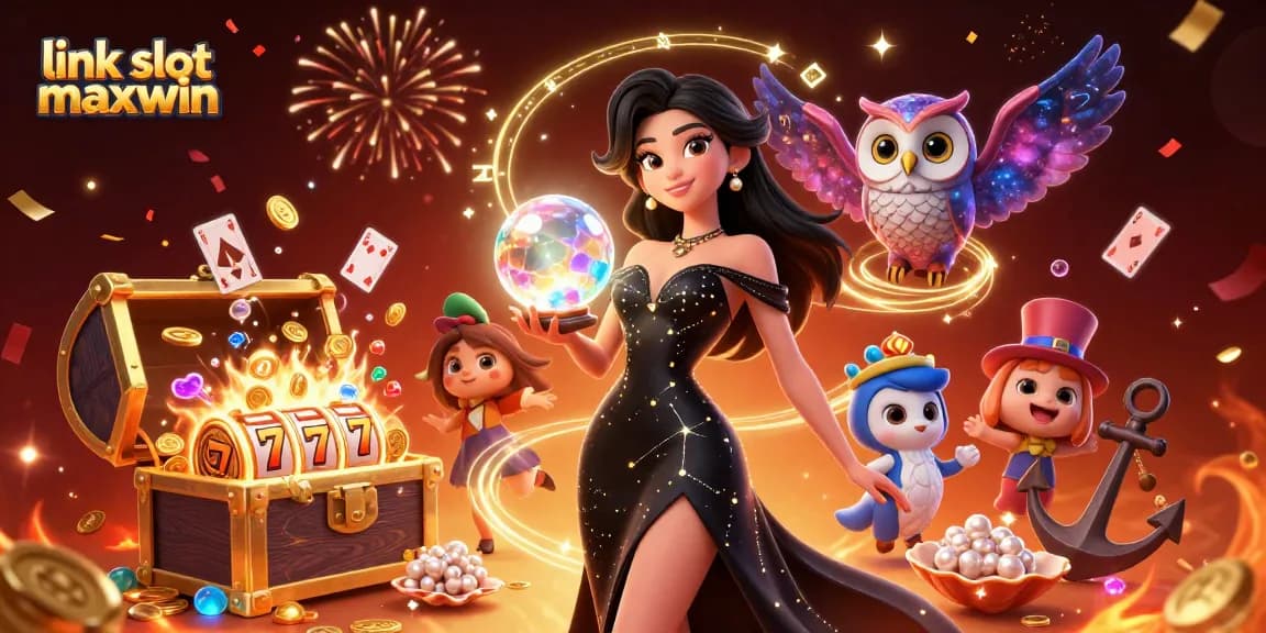 Berinteraksi dengan link slot maxwin dengan menikmati permainan yang cerah yang menampilkan gulungan bercahaya, koin, dan karakter dinamis.