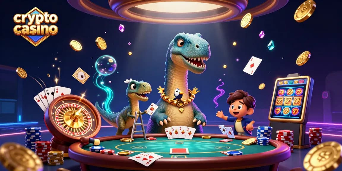 Gioca nel nuovo crypto casino mentre il brontosauro svela emozionanti premi d'oro.