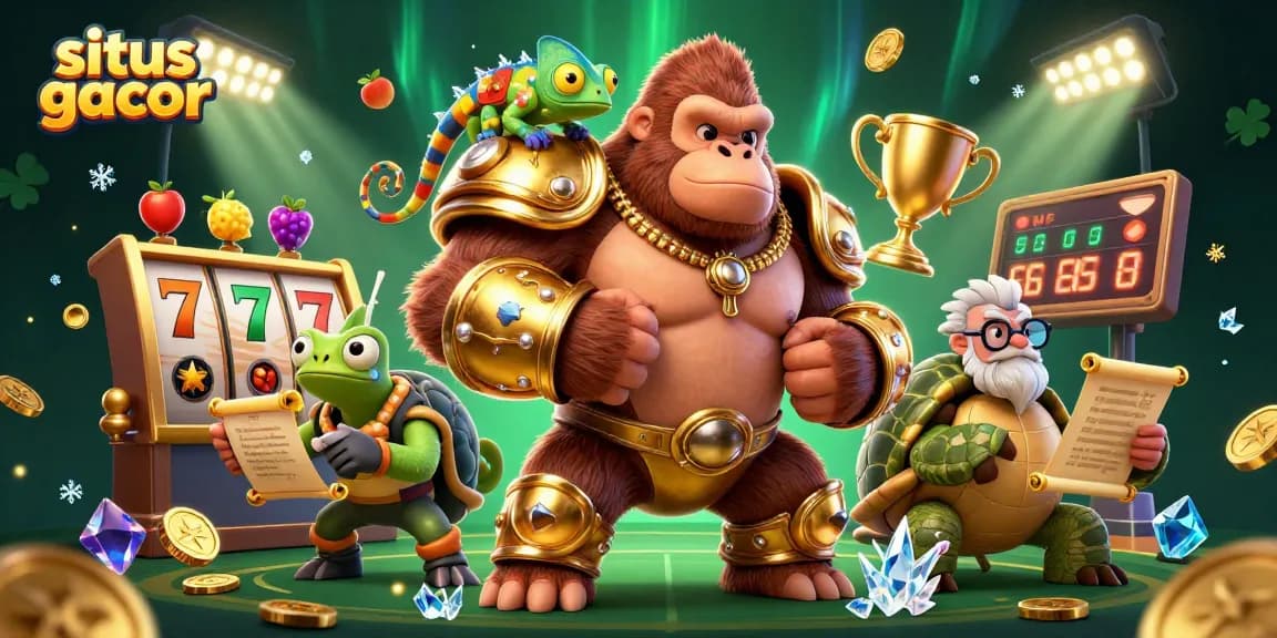 Experience thrilling gameplay at situs gacor with vibrant 3D characters and dynamic slot elements.