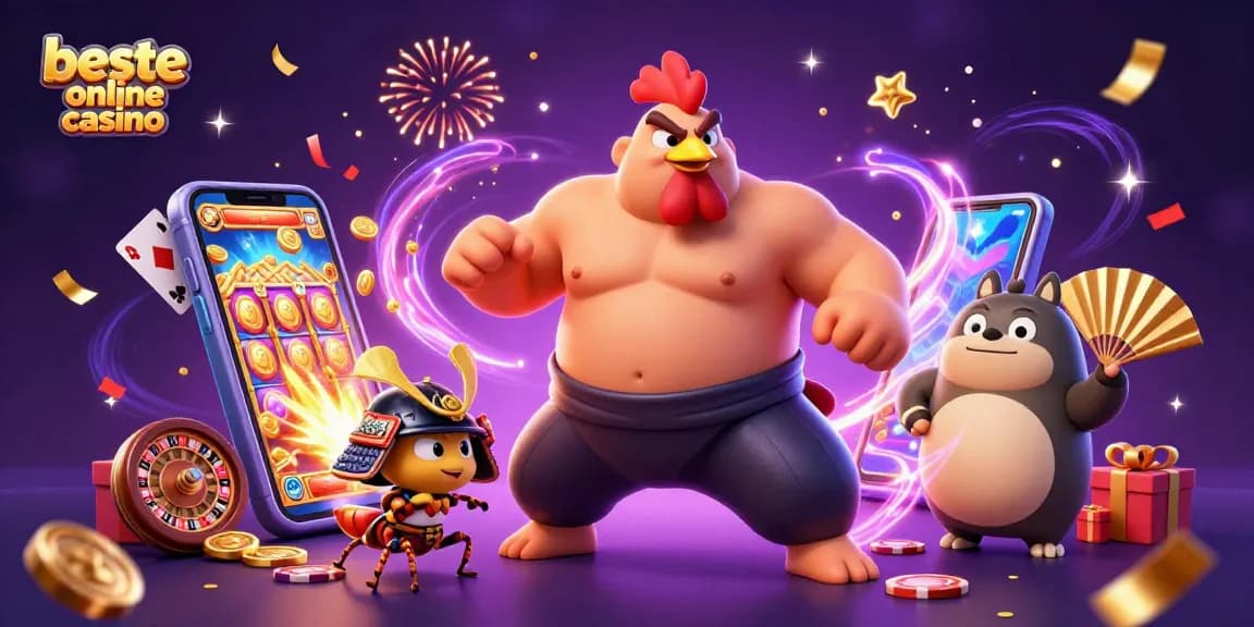 Experience the vibrant energy of the beste online casino with engaging characters and dynamic gaming elements.