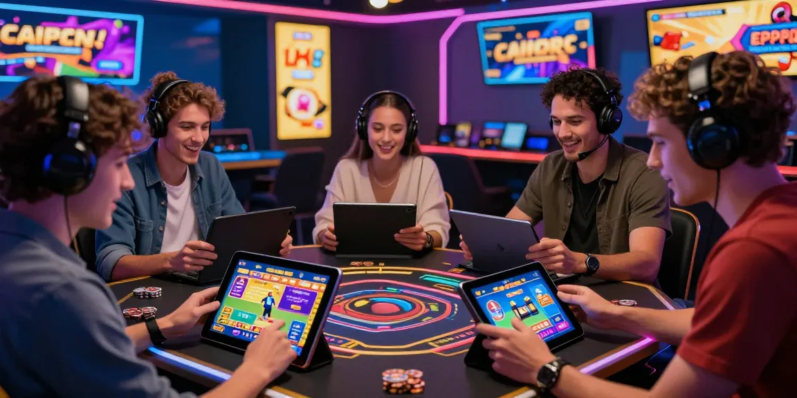 Vibrant online gaming experience at https://shbet.cruises/ with players engaged on tablets and smartphones in a modern digital casino.