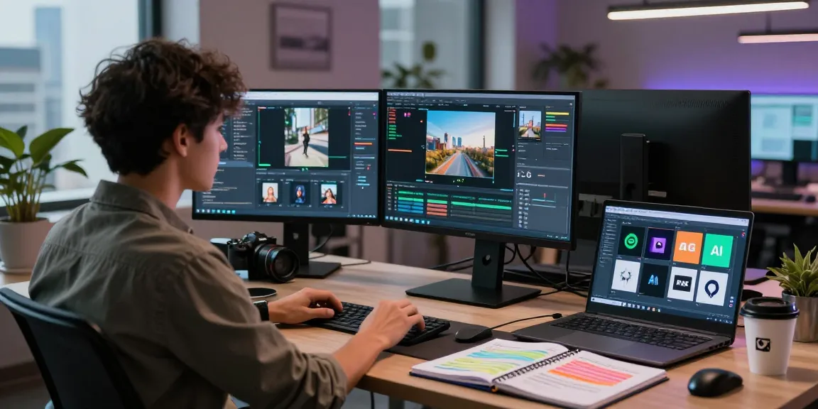 Free AI detector in action at a modern digital workspace, showcasing image analysis results.
