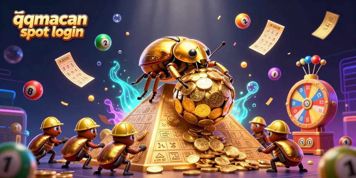 Experience thrilling gameplay with qqmacan slot login featuring golden coins and vibrant slot elements.