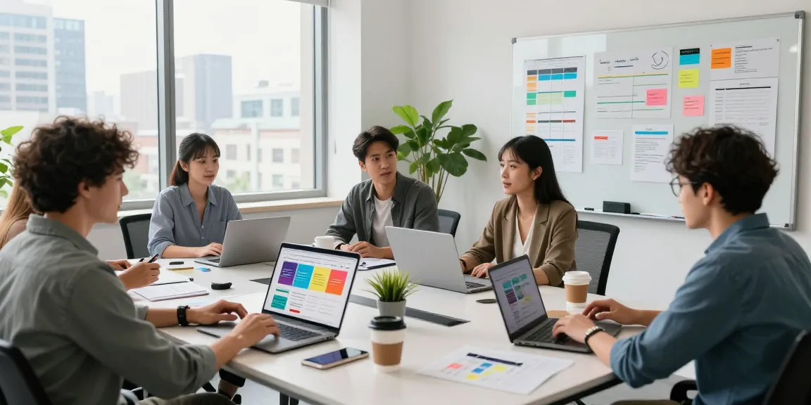 Digital Nova HK team collaborating on innovative web design projects in a modern office.