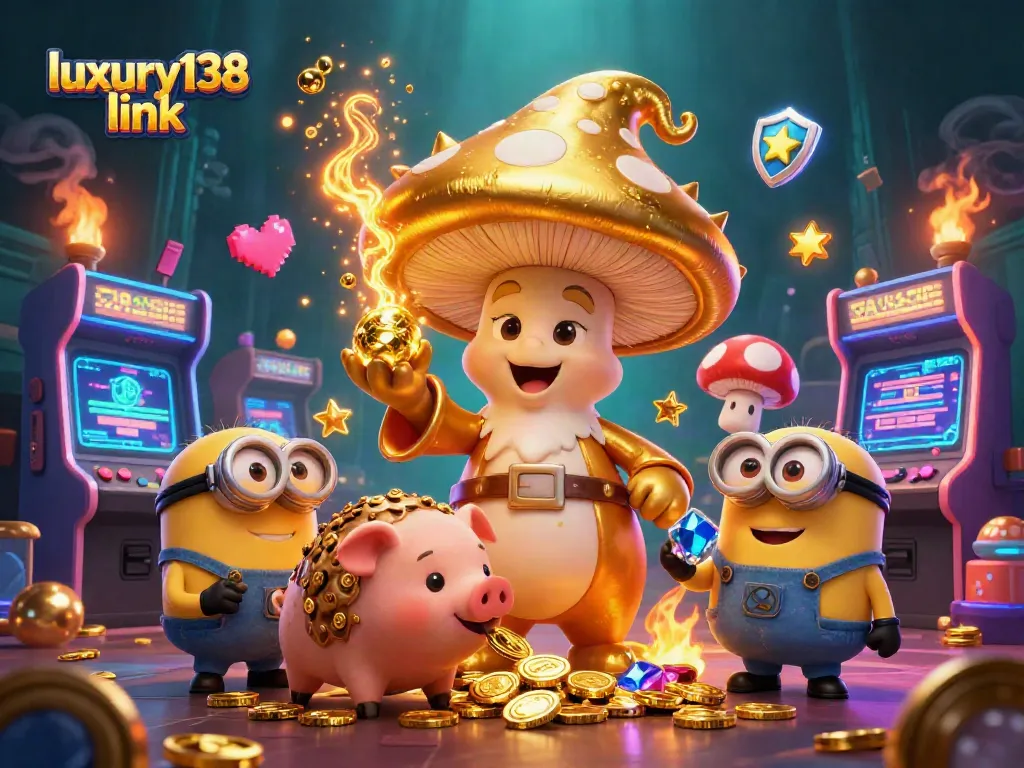 Permainan slot menegangkan dengan luxury138 link yang diwarnai dengan elemen kasino digital.