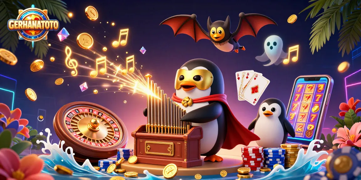 Mengalami keajaiban GERHANATOTO dengan penguin opera berhadiah berbagi koin emas dalam suasana kasino yang menakjubkan.