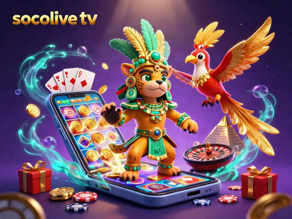 Socolive tv brings thrilling slot games to life with vibrant characters and dynamic casino elements.