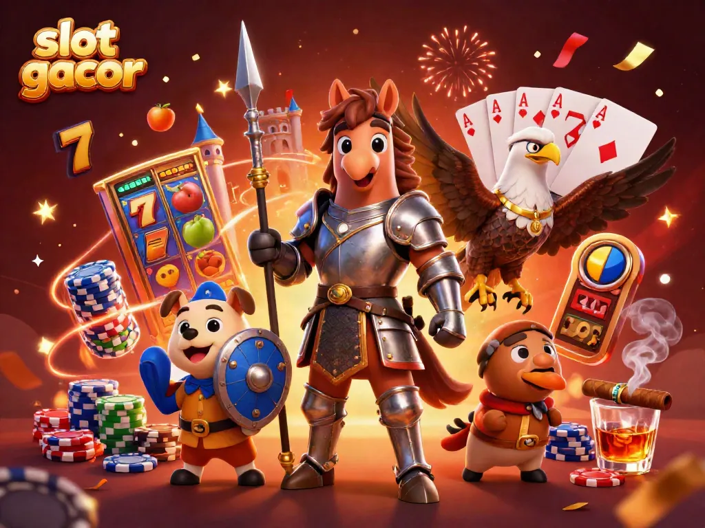 Menangkan jackpot di slot gacor dengan suasana yang meriah dan penuh warna.