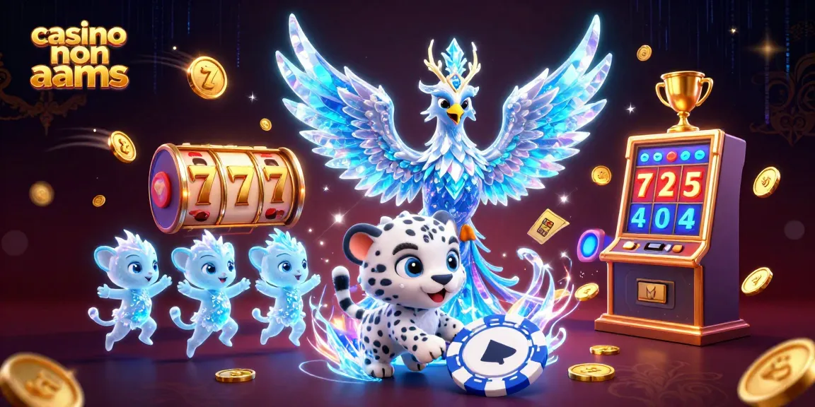 Scopri il brivido del casinò non AAMS con un fenice di ghiaccio, carte da gioco e rulli delle slot!