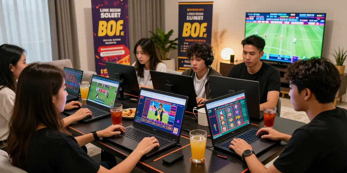 Group enjoying sports betting on Link Resmi Sbobet Dewacash in a lively setting.