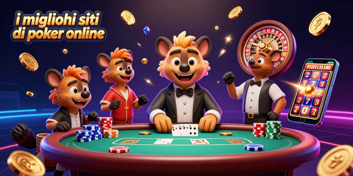 Gioca a poker online nei migliori siti di poker online, con un dealer e giocatori felici.