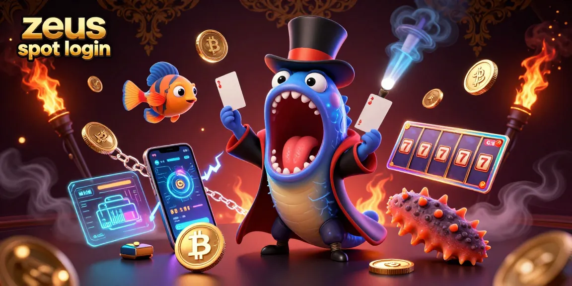 Experience zeus slot login with vibrant characters and dynamic casino elements in a magical scene.