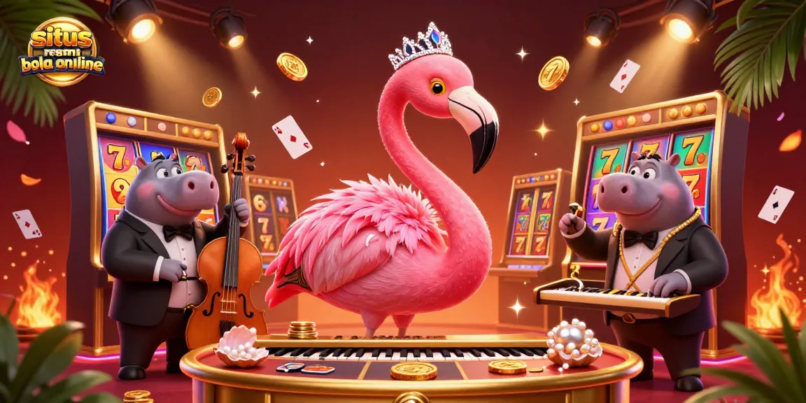 Sit online with the situs resmi bola online, winning lavish jackpots at a colorful casino scene.