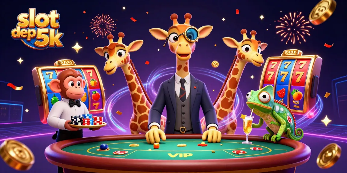 Experience thrilling gameplay with slot depo 5k featuring vibrant characters and dynamic casino elements.