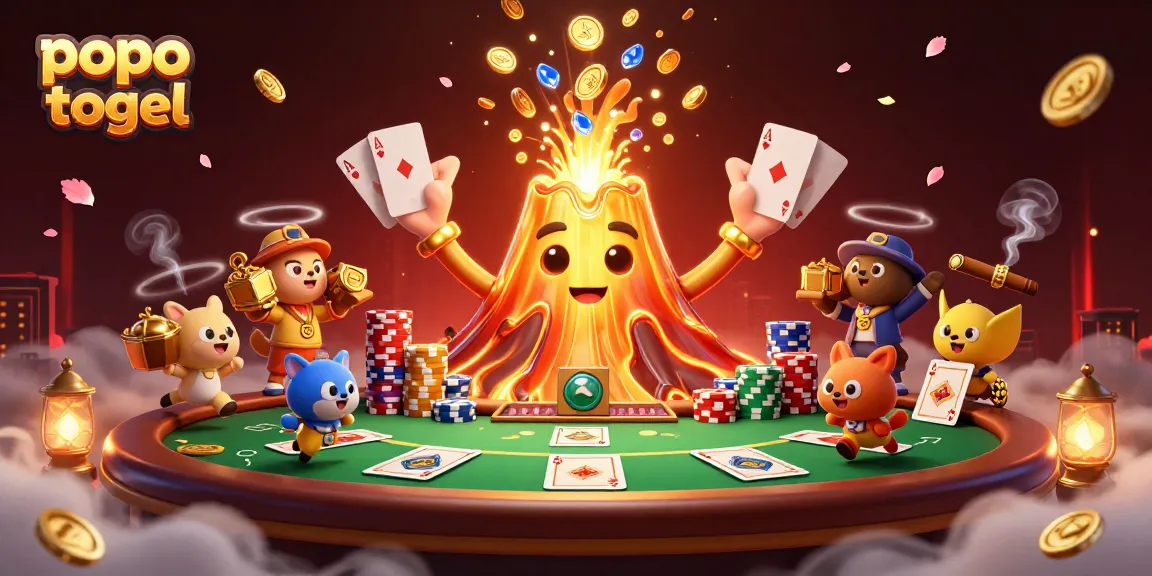 Experience thrilling popo togel action with a triumphant erupting volcano and treasure-filled adventure.