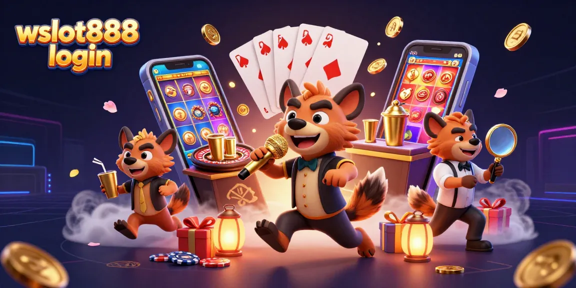 Melakukan login wslot888 untuk mendapatkan pengalaman bermain kasino yang luar biasa dengan karakter lucu.
