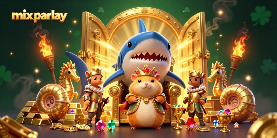 Experience the thrill of mix parlay betting with golden treasures and charming characters.